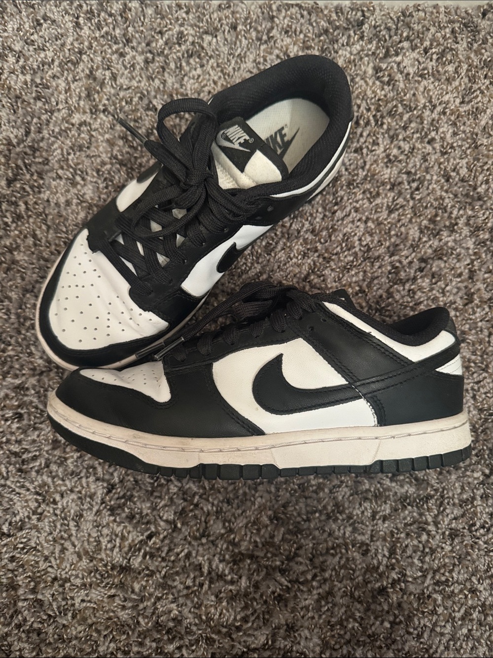 Nike Women’s Black and White Low-Top Sneakers — Panda Dunks